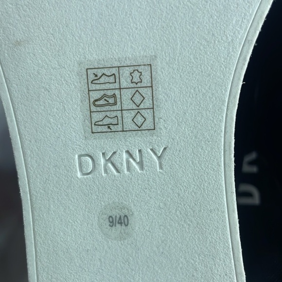 DKNY Covo black‎ leather platform sandals Size 9 - Picture 8 of 13